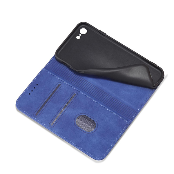 Magnet Fancy Case for iPhone SE 2022 / SE 2020 / iPhone 8 / iPhone 7 Cover Card Wallet Card Stand Blue