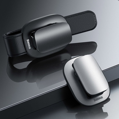 Baseus Selbstklebender Auto-Brillen-Clip-Halter für Brillen, Schwarz (ACYJN-A01)