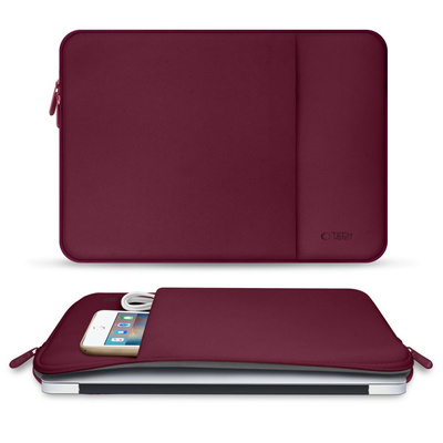 Tech-Protect Neopren-Laptoptasche 13&quot; - Burgunderrot
