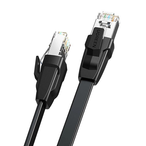 Ugreen LAN Ethernet Cat.8 U / FTP Kabel flach 1m schwarz (NW134)