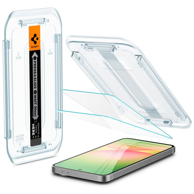 Spigen Glas.tR EZ Fit gehärtetes Glas für Samsung Galaxy S24 FE (2 Stück)