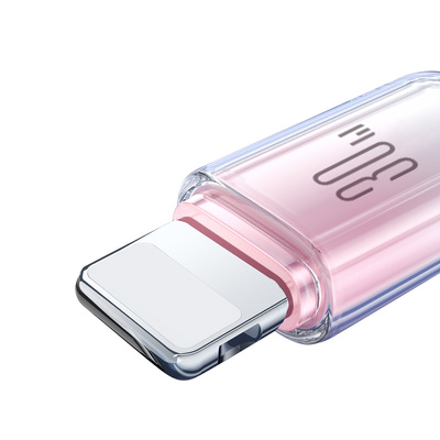 Joyroom S-A42 Crystal-Clear Series 30W USB-C – Lightning Kabel 1,2 m – Weiß