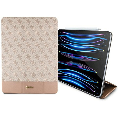 Guess 4G Stripe Allover Hülle für iPad Pro 12,9&quot; - Rosa