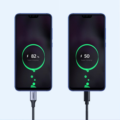 Ugreen US288 60126 USB-A / USB-C QC 3.0 3A 1m Cable - Gray