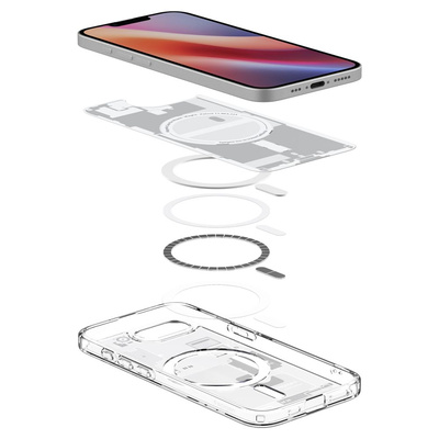 Spigen Ultra Hybrid MagSafe Case for iPhone 16e Zero One - White