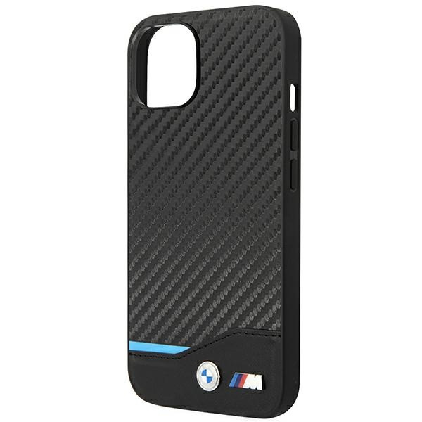 Etui BMW Leather Carbon na iPhone 14 - czarne