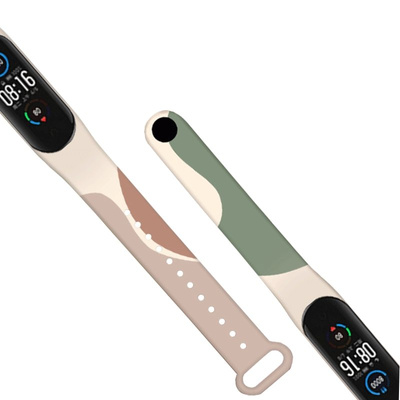 Strap Moro band for Xiaomi Mi Band 3 / 4 silicone strap watch bracelet pattern 4