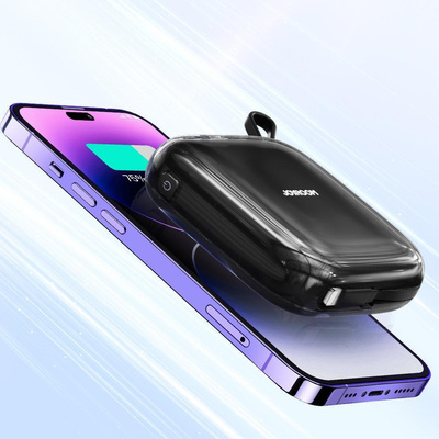 Joyroom Jelly Series JR-L003 10000mAh 22.5W Powerbank with Lightning Cable - Black
