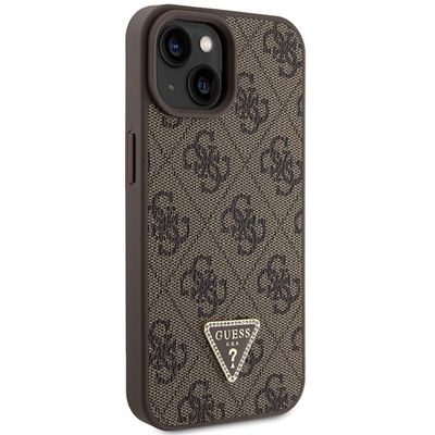 Guess GUHCP15SP4TDSCPW iPhone 15 6.1&quot; brown/brown hardcase Crossbody 4G Metal Logo