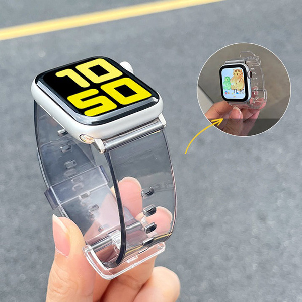 Silicone Band Strap Bracelet Bracelet Strap Light for Apple Watch 38/40mm - Black