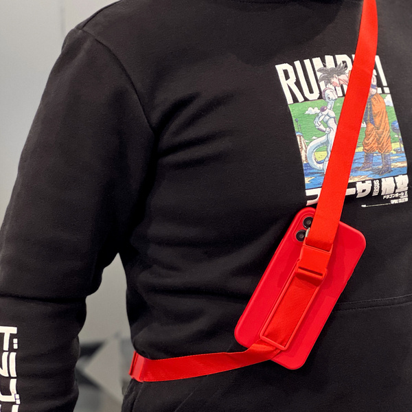 Seilhülle Gelhülle mit Lanyard Kette Tasche Lanyard Samsung Galaxy A72 4G blau