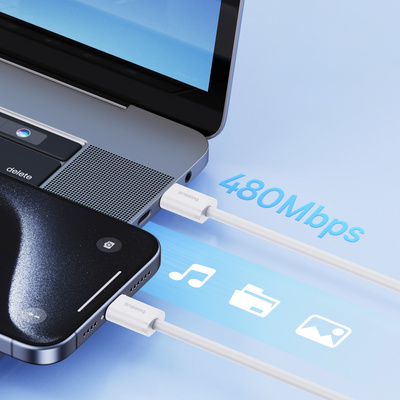 Baseus Superior Series II USB-C – USB-C 30 W 480 Mbit/s 2 m Kabel – Weiß