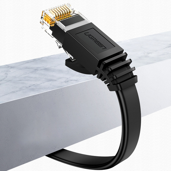Ugreen NW102 50172 flaches LAN-Ethernet-Kabel Cat. 6 0,5m - schwarz