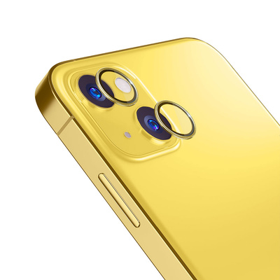 Osłona aparatu 3mk Lens Protection Pro na iPhone 14 - żółta
