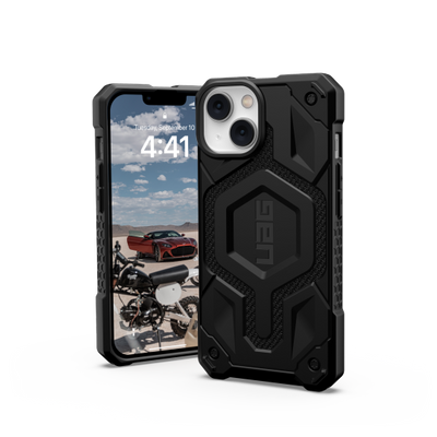 Etui UAG Monarch MagSafe do iPhone 13 / iPhone 14 - czarny kevlar