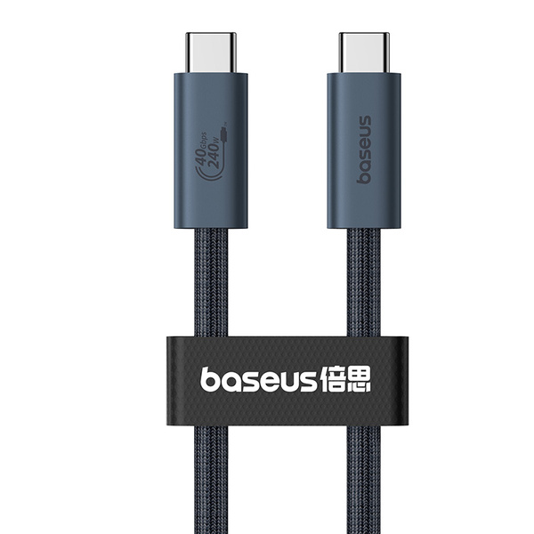 Baseus CB000068 USB-C – USB-C-Kabel 240 W PD 8K 60 Hz 1 m – Schwarz