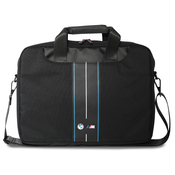 BMW Tasche BMCB15COMPVSKL 16&quot; schwarz/schwarz Nylon Blue Stripe