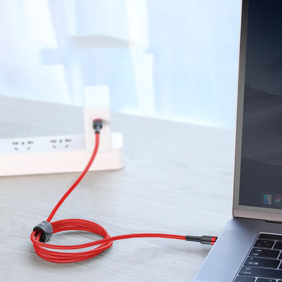 Baseus CATKLF-H09 USB-C - USB-C PD QC cable 60W 3A 480Mb/s 2m - red