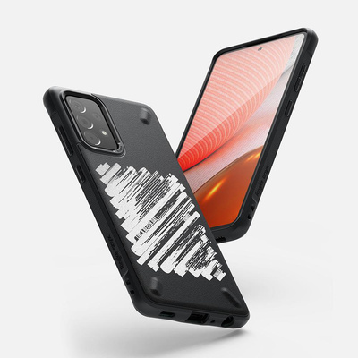 Ringke Onyx Design Durable Cover Hülle für Samsung Galaxy A72 4G schwarz (Lack) (OXSG0047)