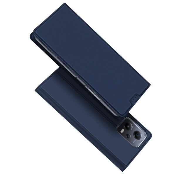 Dux Ducis Skin Pro etui do Xiaomi Redmi Note 12 Pro+ pokrowiec z klapką portfel na kartę podstawka niebieskie