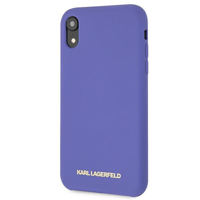 Karl Lagerfeld Silicone iPhone Xr Case - Purple