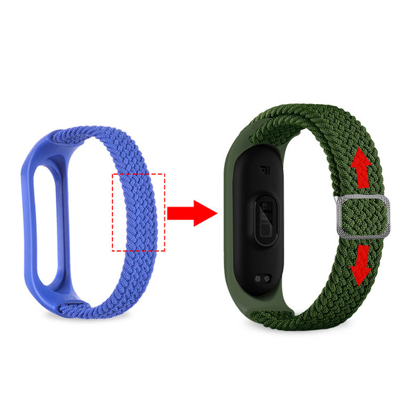 Strap Fabric replacement band strap for Xiaomi Mi Band 6 / 5 / 4 / 3 braided cloth bracelet multicolour