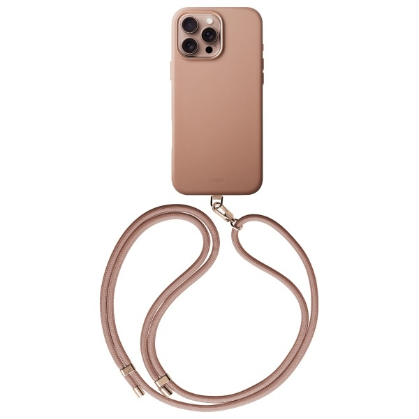 Etui UNIQ Coehl Muse Magnetic Charging na iPhone 16 Pro Max - różowe