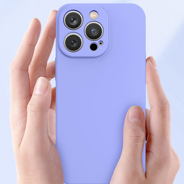 Silicone case etui Samsung Galaxy A54 5G silikonowy pokrowiec beżowe
