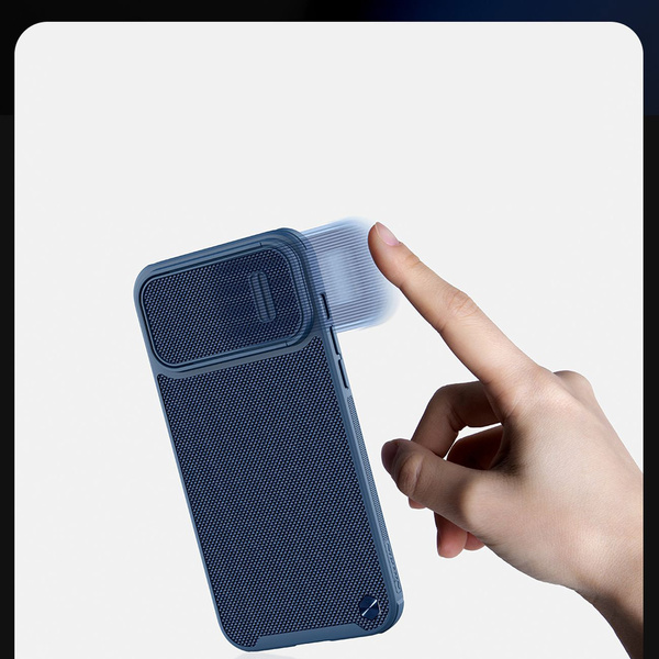 Nillkin Textured S Case iPhone 14 Plus armored cover with camera cover green