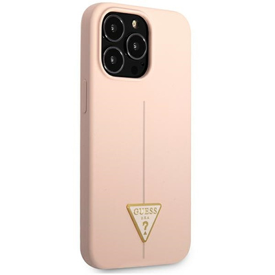 Guess GUHCP13LSLTGP iPhone 13 Pro / 13 6.1&quot; pink/pink Hardcase Silikon Dreieck