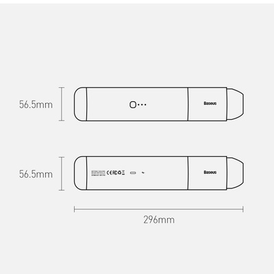 Baseus A3 kabelloser Autostaubsauger 135 W 15000 Pa schwarz (CRXCQA3-0A)