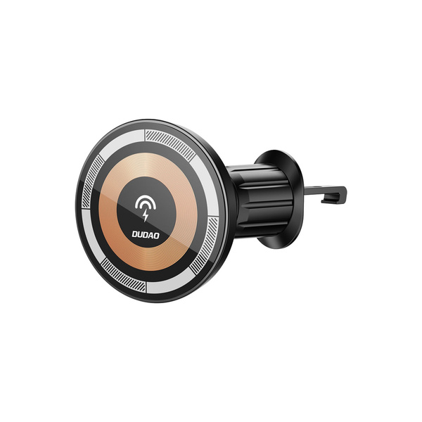 Magnetic holder with MagSafe inductive charger for cockpit/air vent 15W Dudao F12MAX+ - black