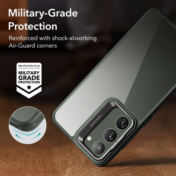 ESR Classic Kickstand Case für Samsung Galaxy S23+ – transparent und grün