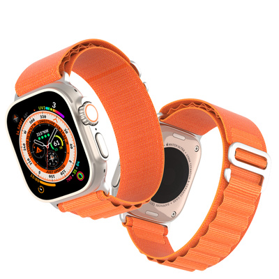 Sportowy pasek ze sprzączką do Apple Watch 9 / 8 / 7 / 6 / SE / 5 / 4 / 3 / 2 / 1 (41, 40, 38 mm) Dux Ducis Strap GS Version - pomarańczowy
