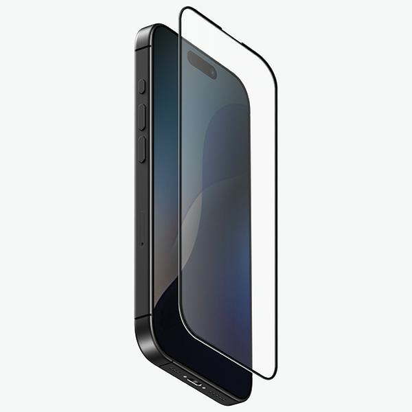 Uniq Optix Matte gehärtetes Glas mit mattem Applikator für iPhone 16 Pro