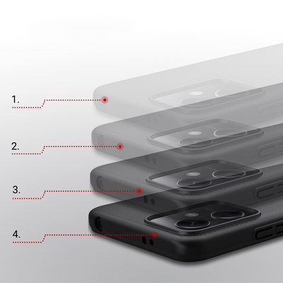 Nillkin Super Frosted Shield Case for Xiaomi Redmi Note 12 5G / Poco X5 5G Phone Cover Black