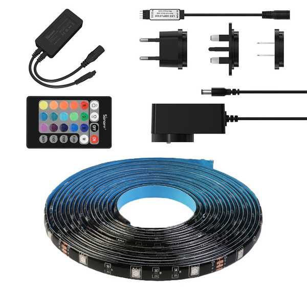 Sonoff L2-2M zestaw inteligentna wodoodporna taśma LED 2 m RGB pilot zasilacz Wi-Fi 