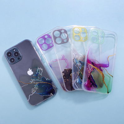 Marble Case Cover für Samsung Galaxy A12 5G Gel Cover Marble Pink
