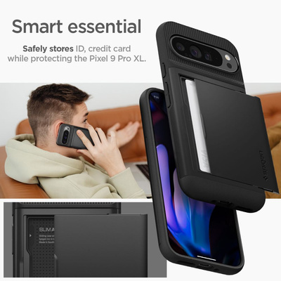 Spigen Slim Armor CS Hülle für Google Pixel 9 Pro XL – Schwarz