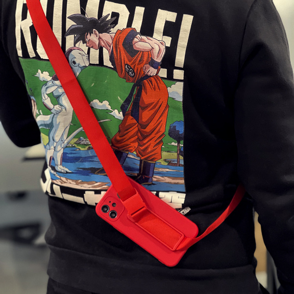 Rope case Gel Lanyard Case with Chain Purse Lanyard Xiaomi Redmi Note 10 5G / Poco M3 Pro Navy Blue