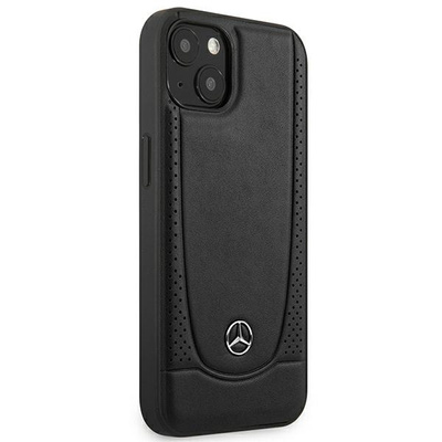 Mercedes MEHCP15MARMBK iPhone 15 Plus 6,7&quot; schwarz/schwarz Hardcase Leder Urban