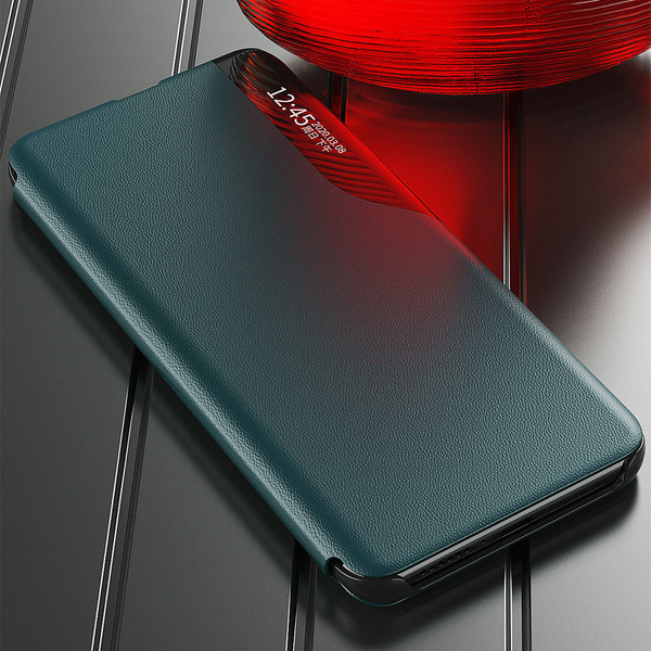 Eco Leather View Case booktype case schutzhülle aufklappbare hülle Samsung Galaxy A22 4G orange