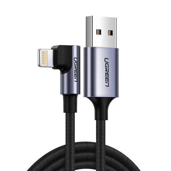 Câble USB Ugreen - Lightning MFI 1m 2,4A noir (60521)