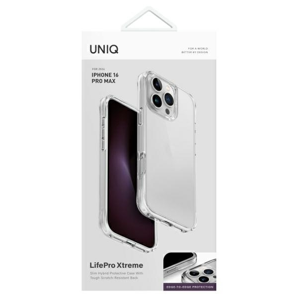 Uniq LifePro Xtreme Hülle für iPhone 16 Pro Max – transparent