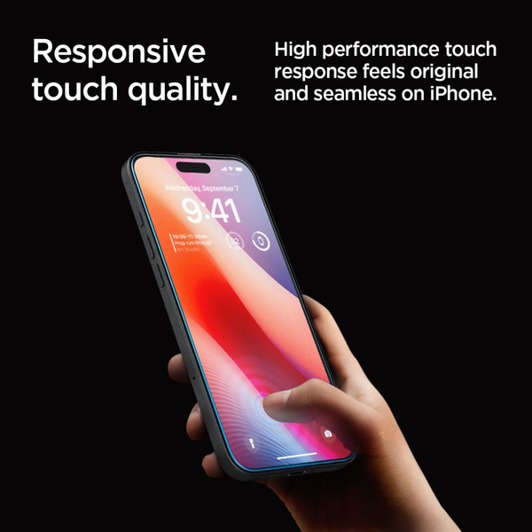 Spigen Glas.tR EZ Fit Tempered Glass for iPhone 16 Pro