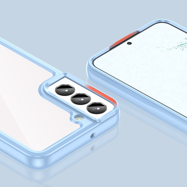 Outer Space Case etui Samsung Galaxy S23 pokrowiec z elastyczną ramką niebieskie