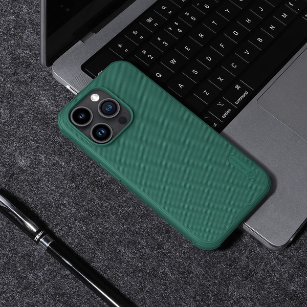 Nillkin Super Frosted Shield Pro Magnetic Case for iPhone 15 Pro - black