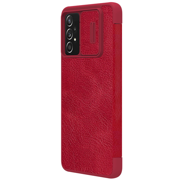 Nillkin Qin skórzana kabura etui Samsung Galaxy A73 czerwony
