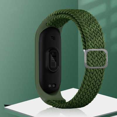 Strap Fabric replacement band strap for Xiaomi Mi Band 6 / 5 / 4 / 3 braided cloth bracelet multicolour