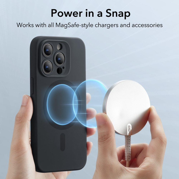 ESR Cloud Halolock MagSafe Hülle für iPhone 15 Pro Max – Schwarz